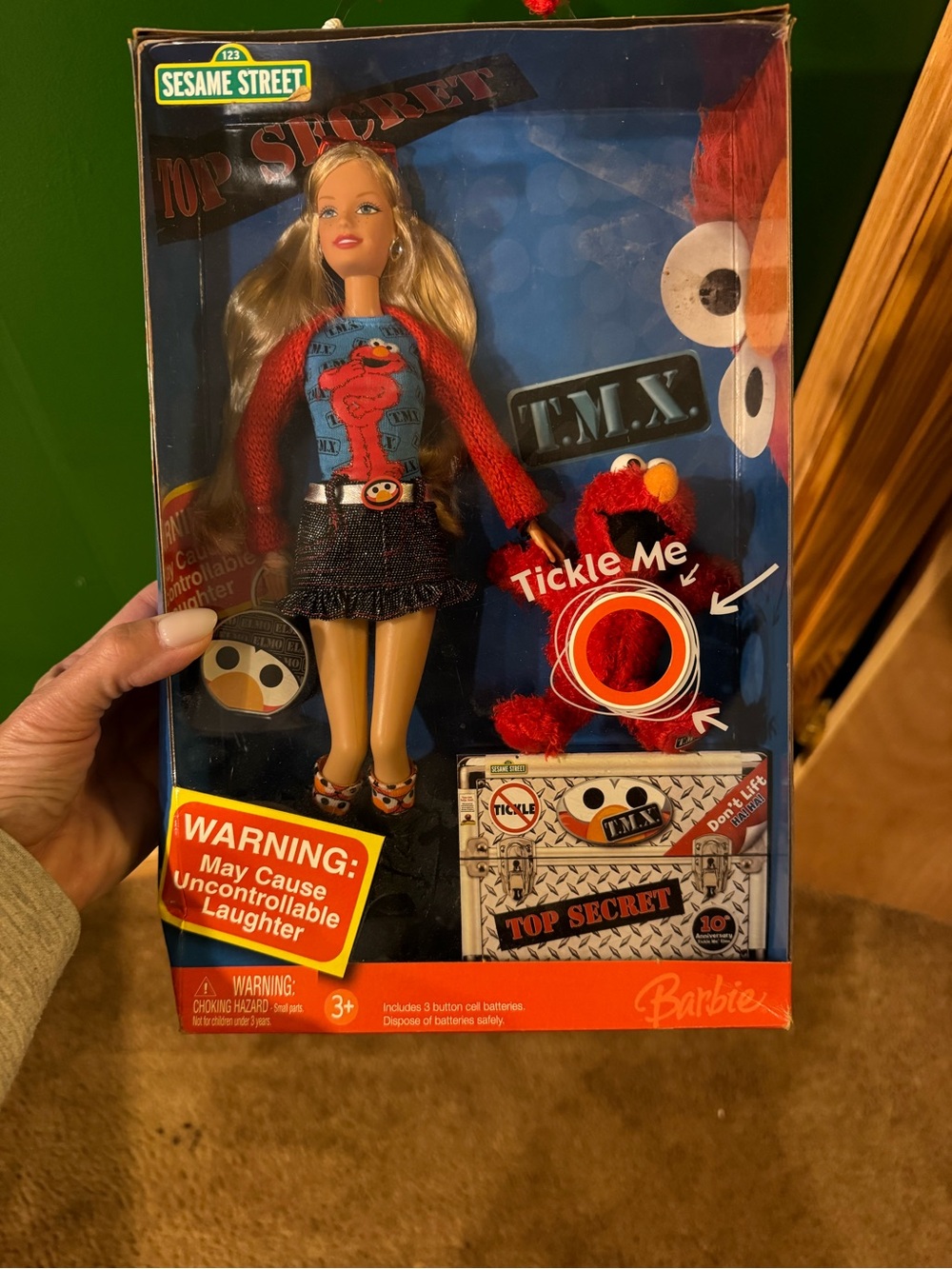 Barbie x Sesame Street Elmo Doll Set - Red, Blue, Black